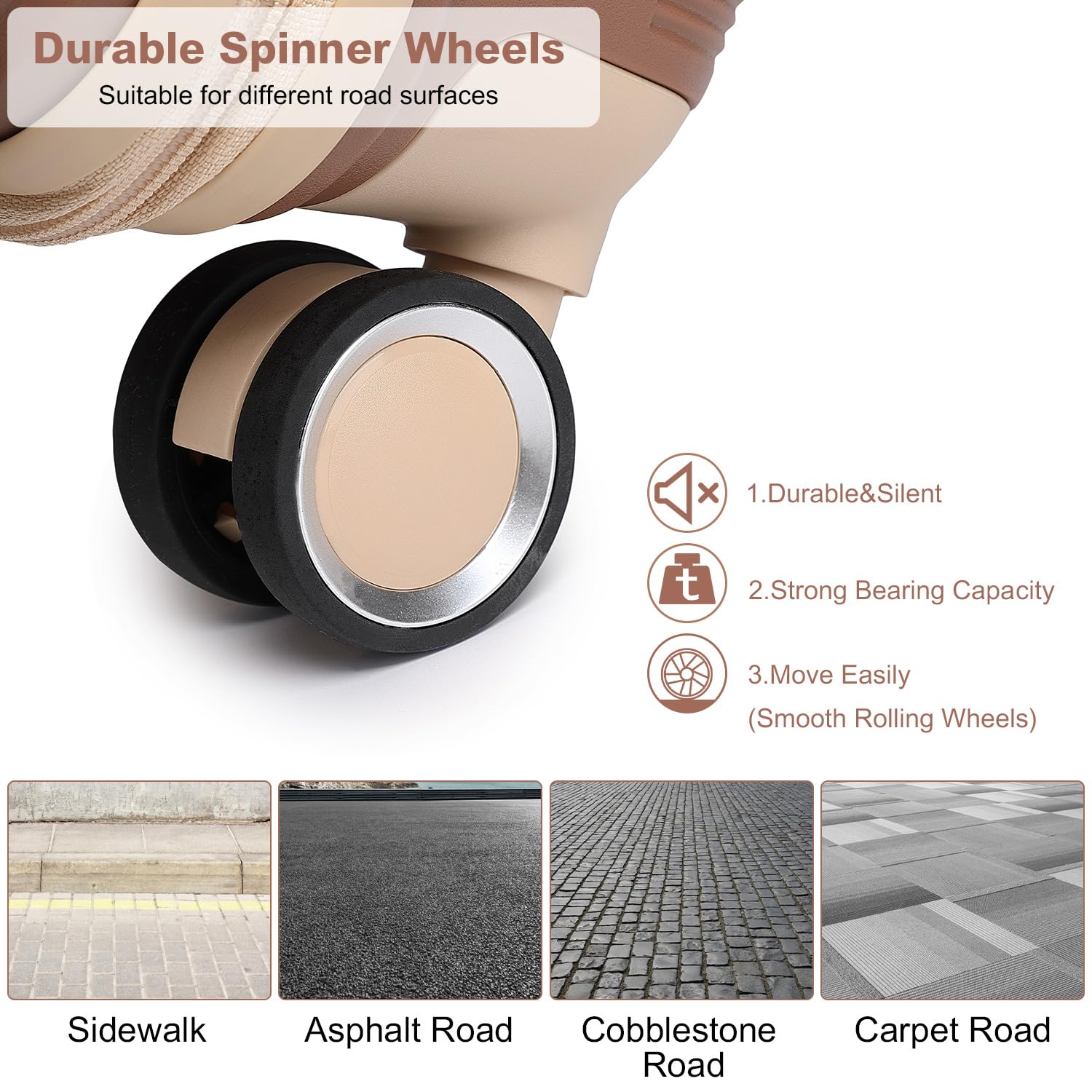 British Traveller 24" Medium Suitcase Lightweight Polypropylene Hard Shell Luggage Hold Check in Suitcase with 4 Wheels and Built-in TSA Lock(Navy, 66cm 60L)