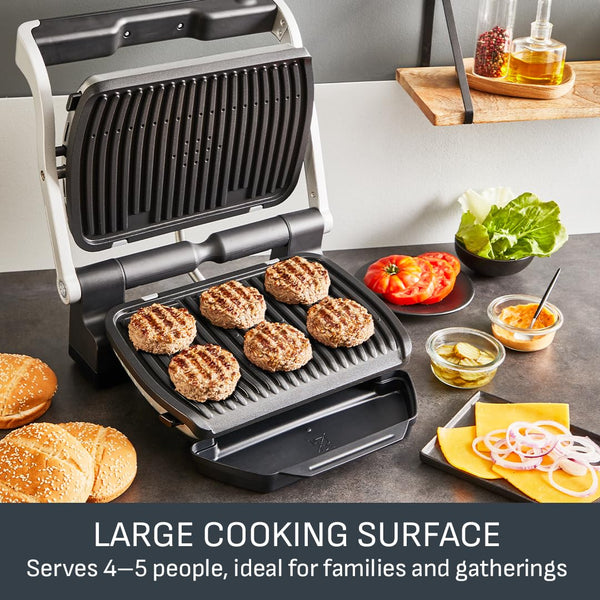 Tefal GC722D40 Optigrill Plus X-Large Grill with 9 Automatic Settings and Cooking Sensor, Non Stick Removable Plates, Automatic Settings and Cooking Sensor, Stainless Steel, Xl