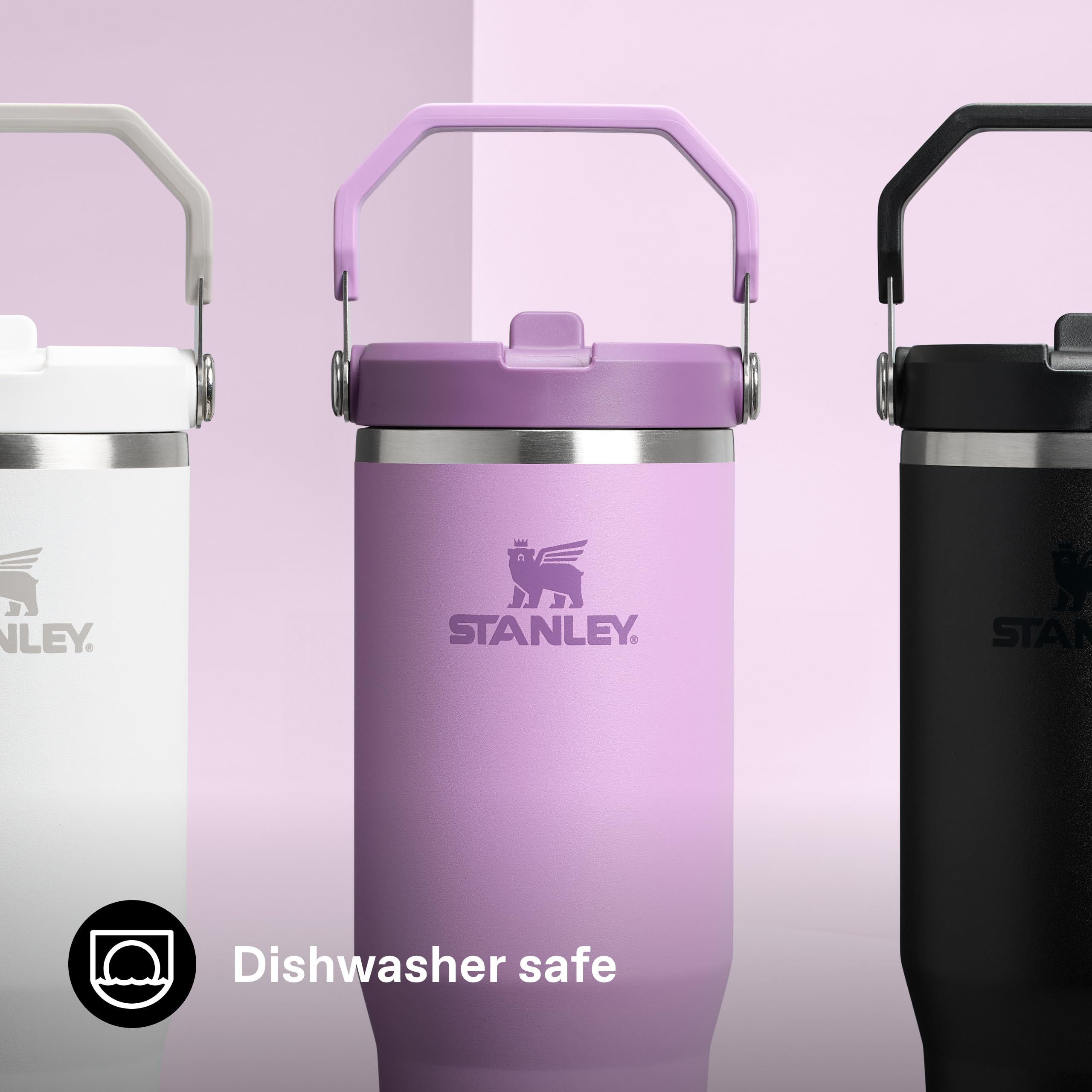 Stanley Flip Straw Tumbler 1.0 Water Bottle With Straw 0.89L - Keeps Cold For 12+ Hours - Easy To Carry - Dishwasher Safe - Stainless Steel Thermal Flask - BPA-Free Travel Mug - Navy