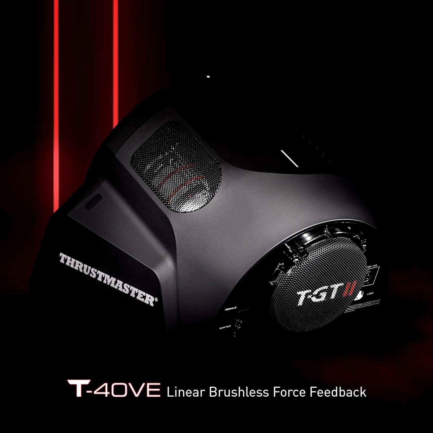 Thrustmaster T-GT II Servo Base - Performance Force Feedback Racing Wheel Base with Advanced Feedback System for PS5, PS5 Pro, PS4, and PC Racing & Driving Sim Simulator Steering Wheel Base