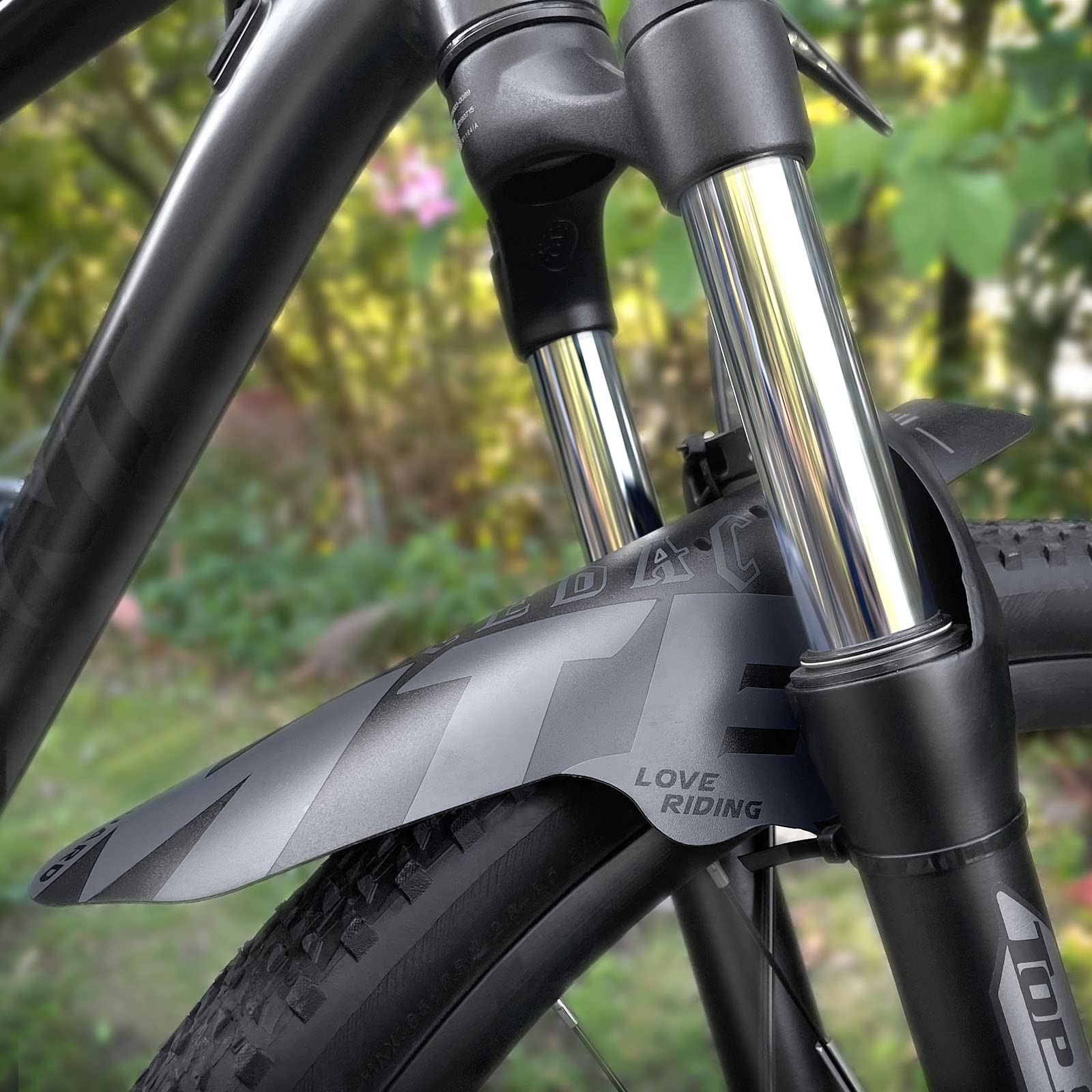 NICEDACK Mudguards Mountain Bike, 2 Pieces Mudguard Fit 20-29 Inch MTB Mudguard Front and Rear Compatible Bicycle Splash Guard