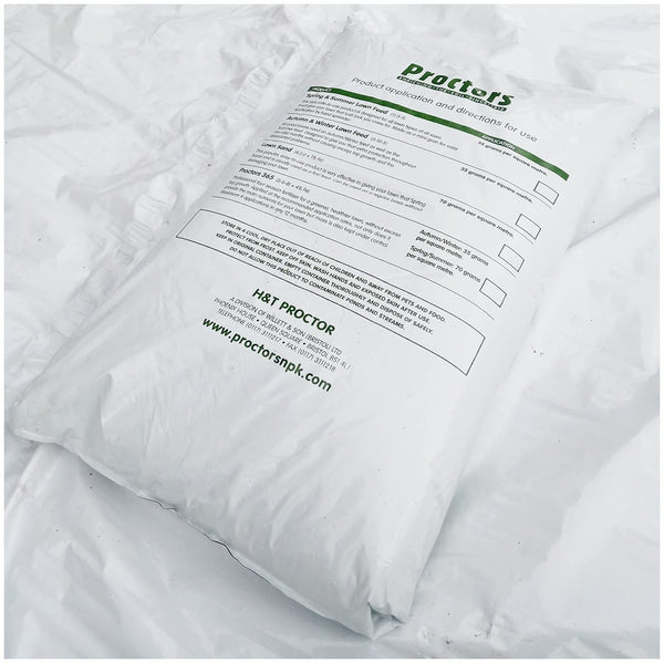 20kg bag of Proctors Spring and Summer Lawn Grass Food