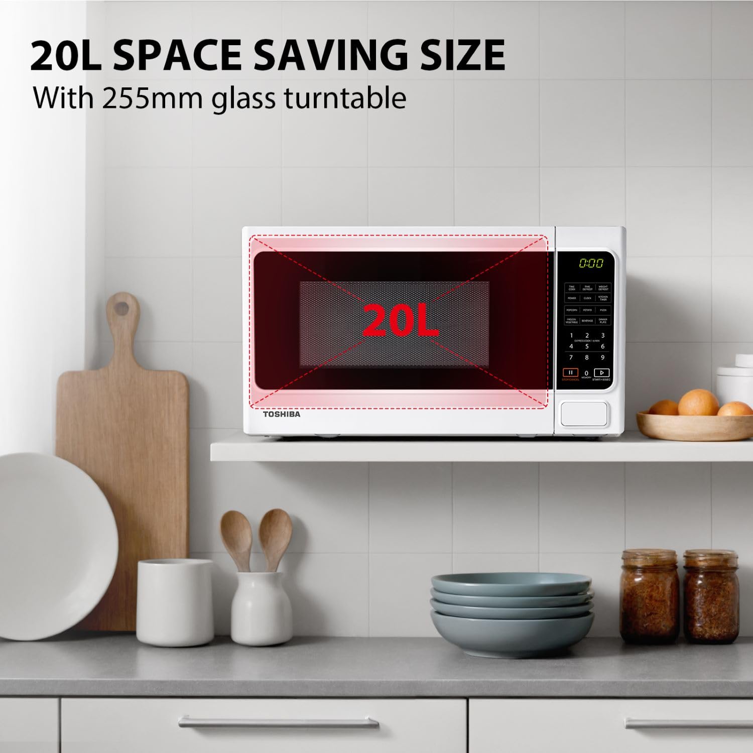 TOSHIBA 26L Air Fry Auto Menu Combo 6-in-1 900W Microwave Oven With Steamer in Morandi Grey, Inverter, Chef defrost, Convection, Combi., Steam, Grill, 10 power levels, 10 Auto Menus, MW3-AC26SFI(MG)