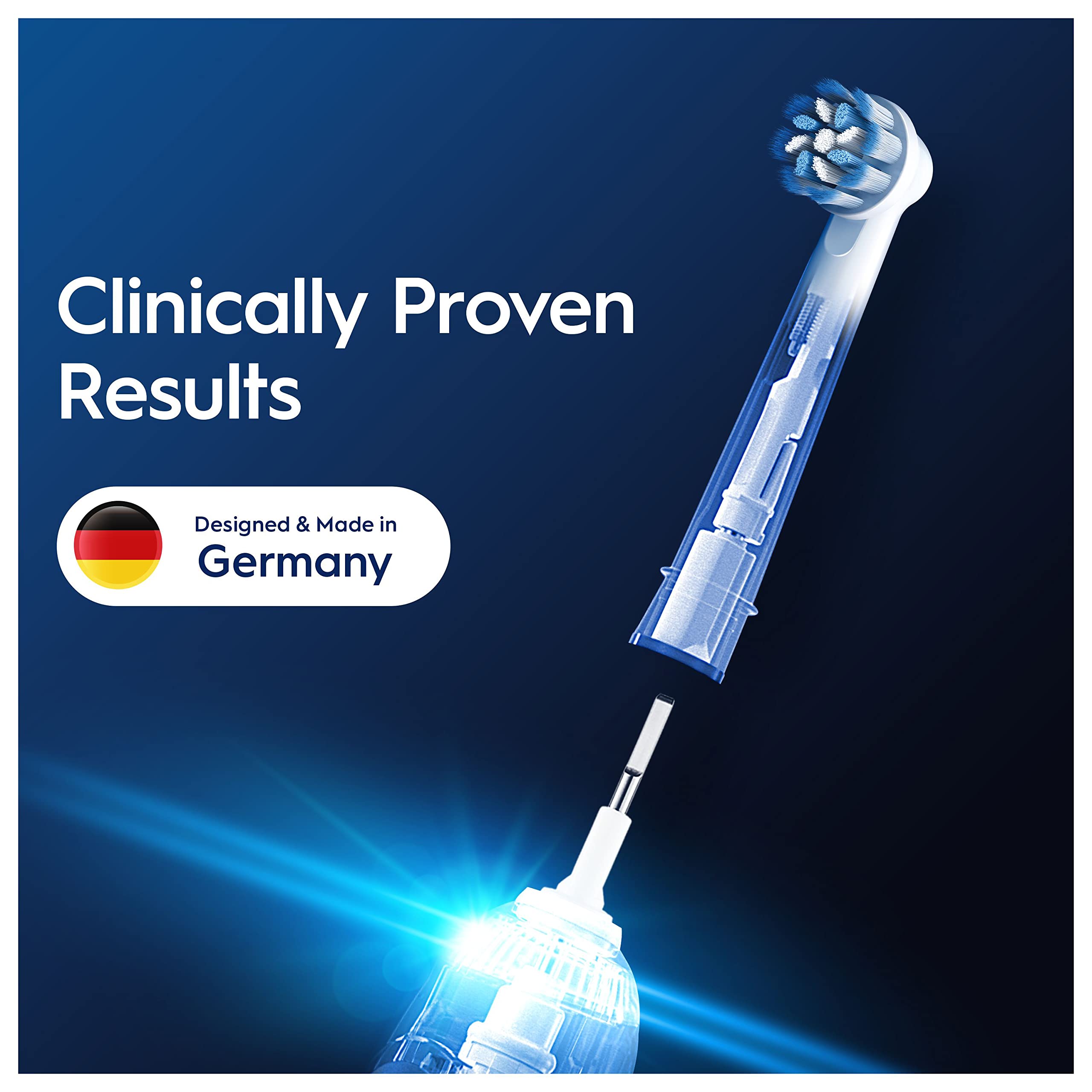 Oral-B Pro Sensitive Clean Toothbrush Heads, Pack of 10 Counts, Suitable for Mailbox