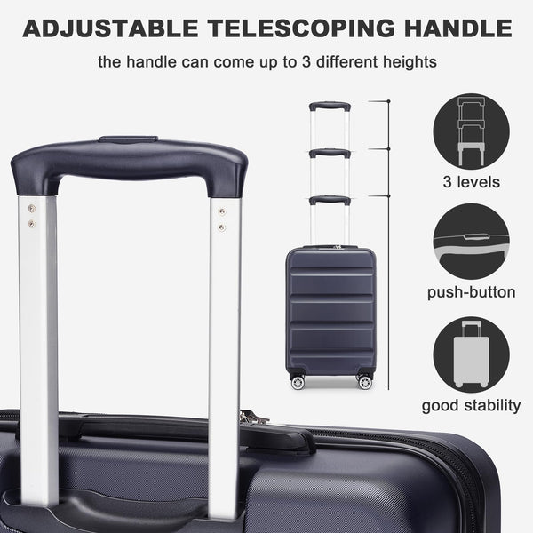 Kono Lightweight 28" Large Suitcase | Hard Shell with TSA Lock | 4 Dual Spinner Wheels | Expandable Design for Easy Travel | Perfect for Business & Vacation (Cream White,75x47.5x29.5cm)