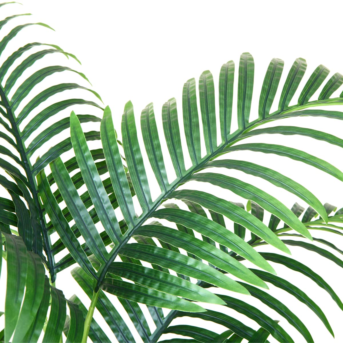 Fopamtri Artificial Plants Indoor Faux Areca Palm 120 cm in Plastic Pot Large Fake Tropical Palm Plants with Artificial Foliage for Home House Office