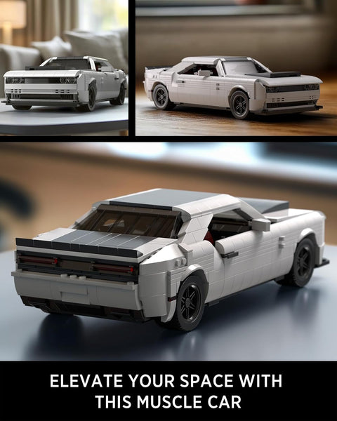 Nifeliz DEMON Muscle Car Building Set, Iconic Car Model to Build for Adults, Collectible Car Set for Gift-Giving for Muscle Car Fans (1225 PCS, NF10284)