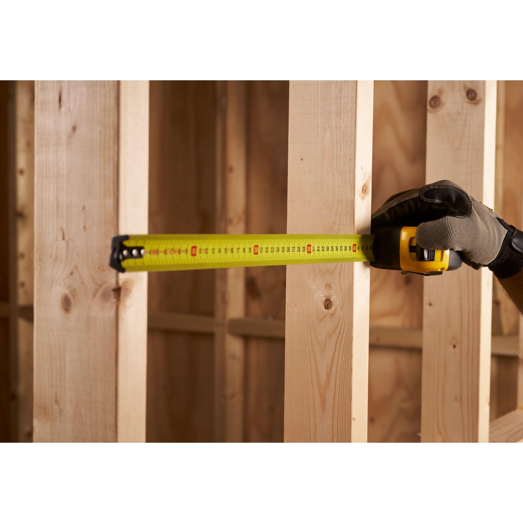 STANLEY Tape Measure Blade Armor 8 M Metric Shock Resistant with Mylar Coating and Cushion Grip 0-33-728