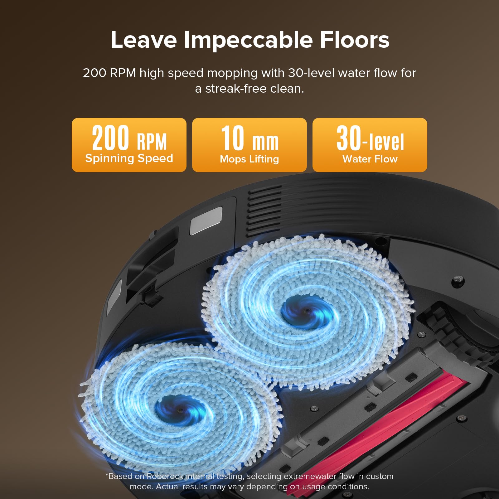 roborock Qrevo Series Robot Vacuum Cleaner with Mop, 10,000Pa Suction, Upgraded from Qrevo S, Dual Anti-Tangle Brushes, Smart Obstacle Avoidance, Auto Mop Washing&Drying, All-in-One Dock,Black(QV 35S)