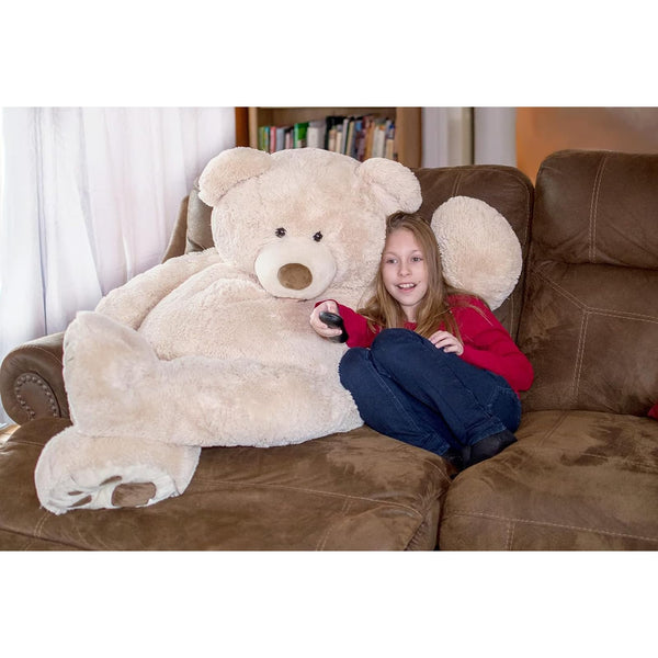HollyHOME 150cm Giant Teddy Bear Stuffed Animal Large Soft Toys Plush Bear, Light Brown Age 3+