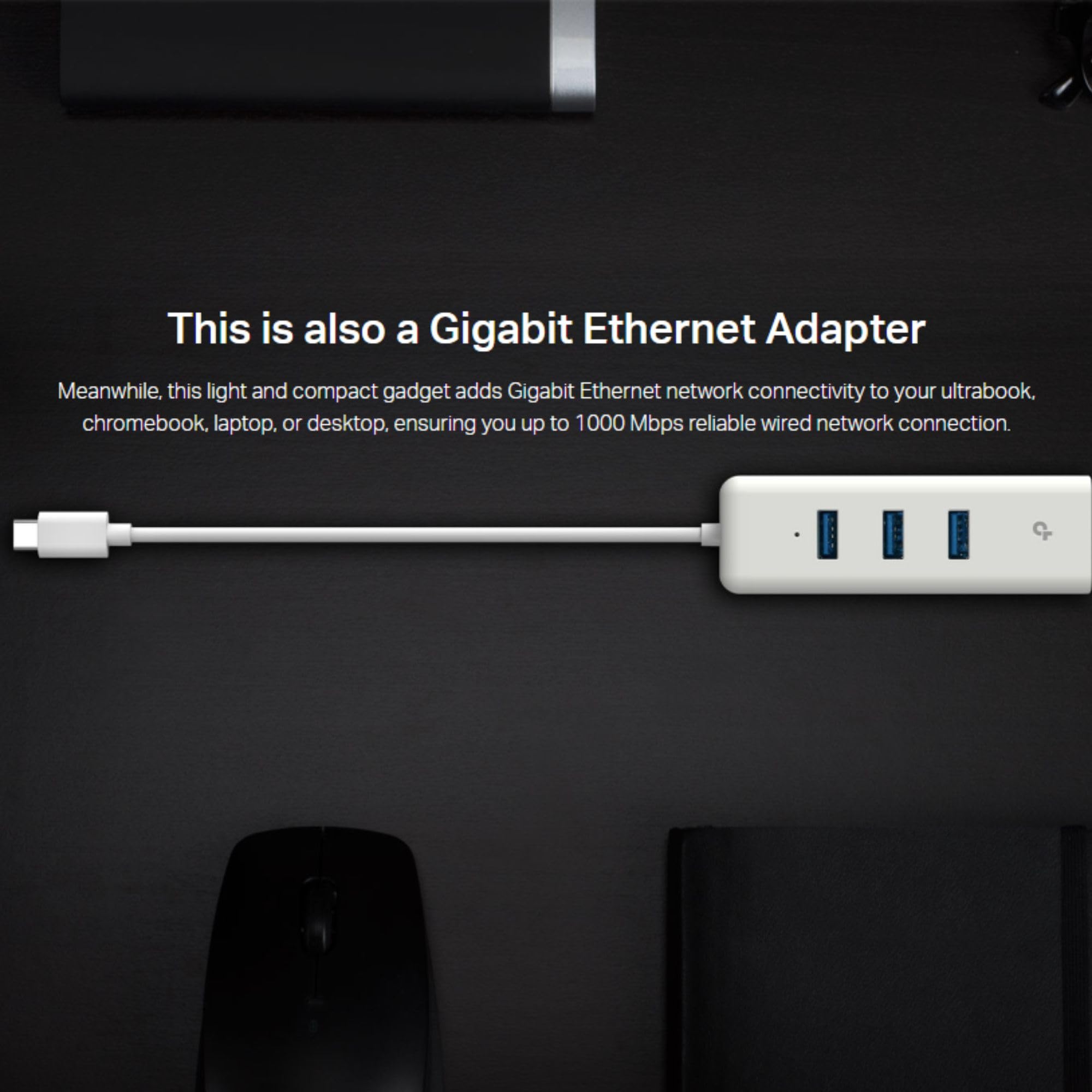 TP-Link UE306 WiFi Adapter, USB 3.0 to Gigabit Ethernet Network Adapter, USB to RJ45 Lan Wired Adapter for PC/Laptop/Ultrabook, Plug and Play in Nintendo Switch, Supports Windows 10/8.1, Linux OS