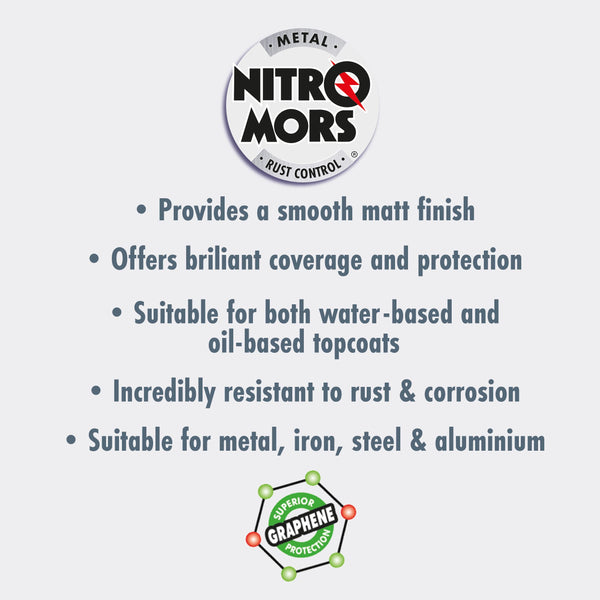 Nitromors Rust Armour Aerosol, Protects Surfaces from Rust & Corrosion, 500 ml