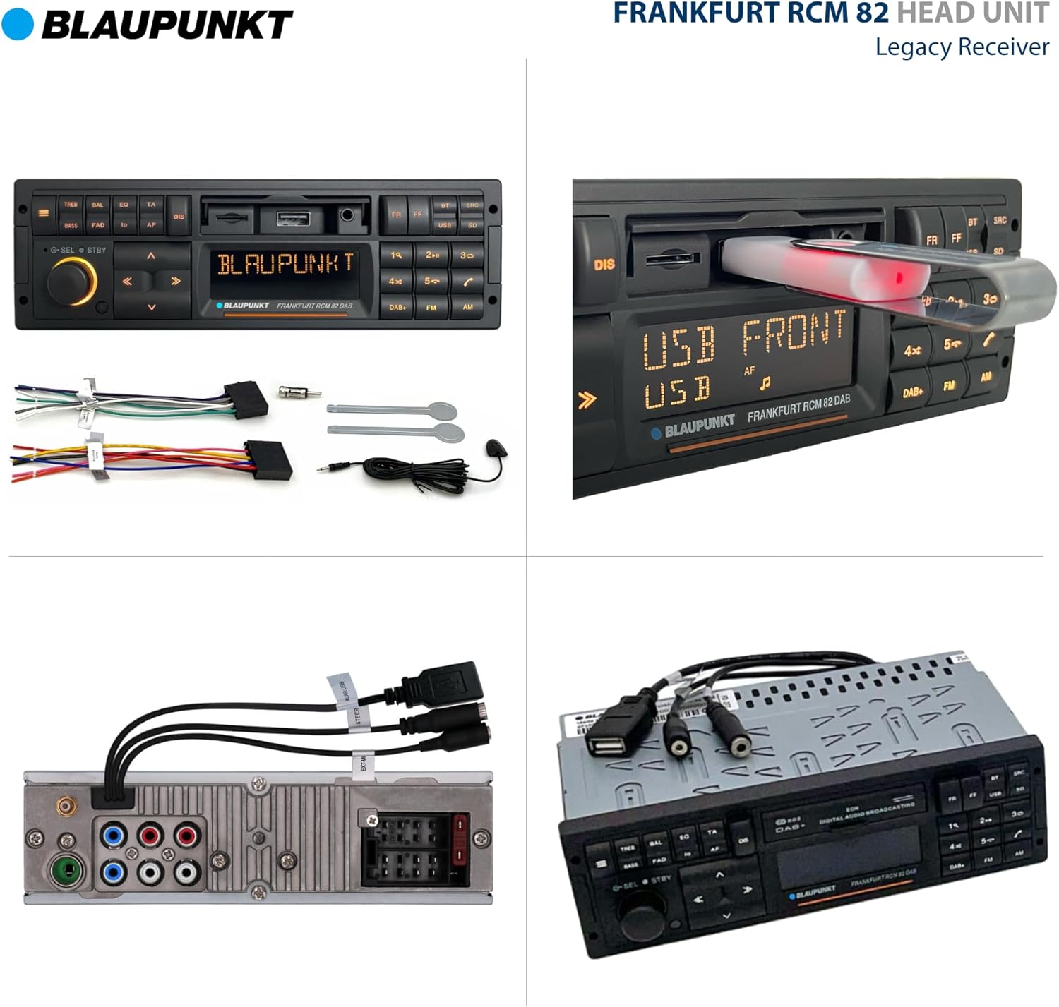 Blaupunkt Frankfurt RCM82 Retro Stereo with DAB+, USB, AUX & Bluetooth