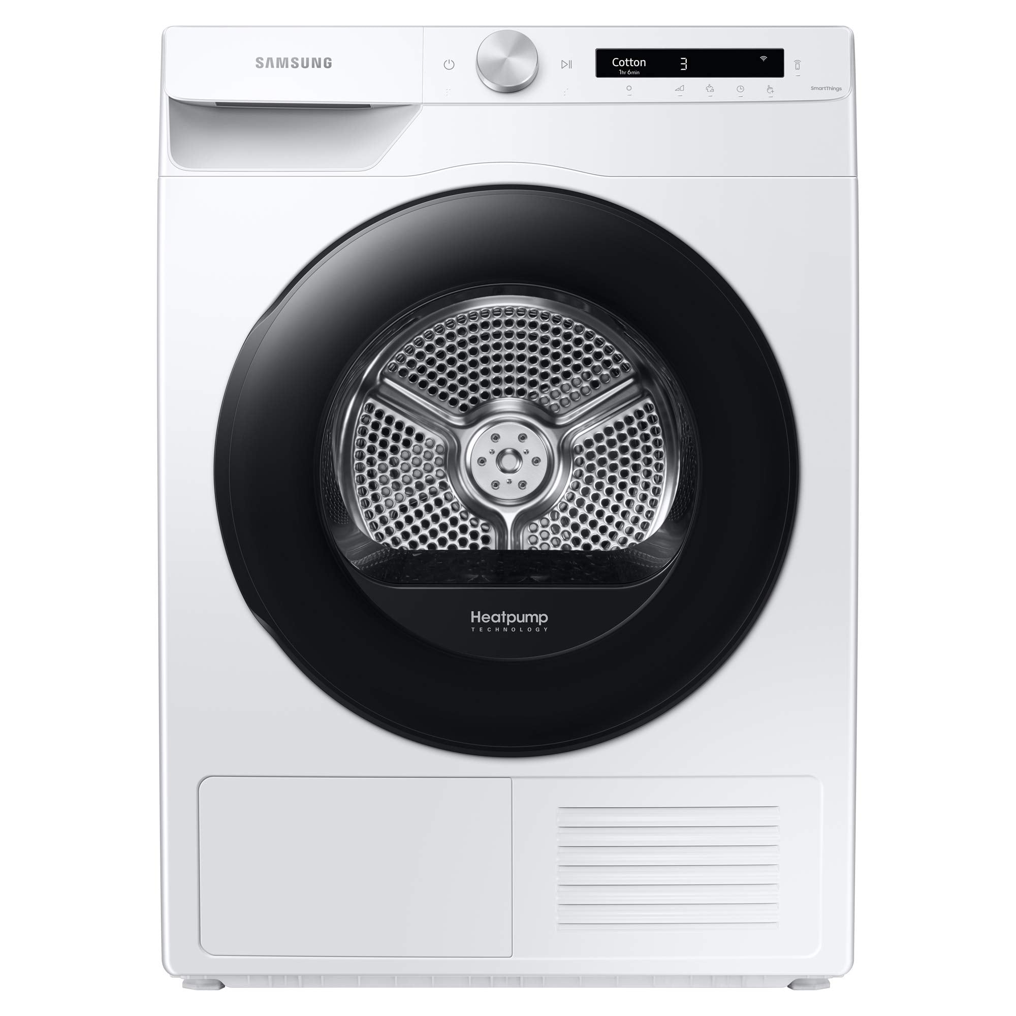 Samsung Series 5 DV80CGC0A0ABEU with OptimalDry and SmartThings, Heat Pump Tumble Dryer, 8kg