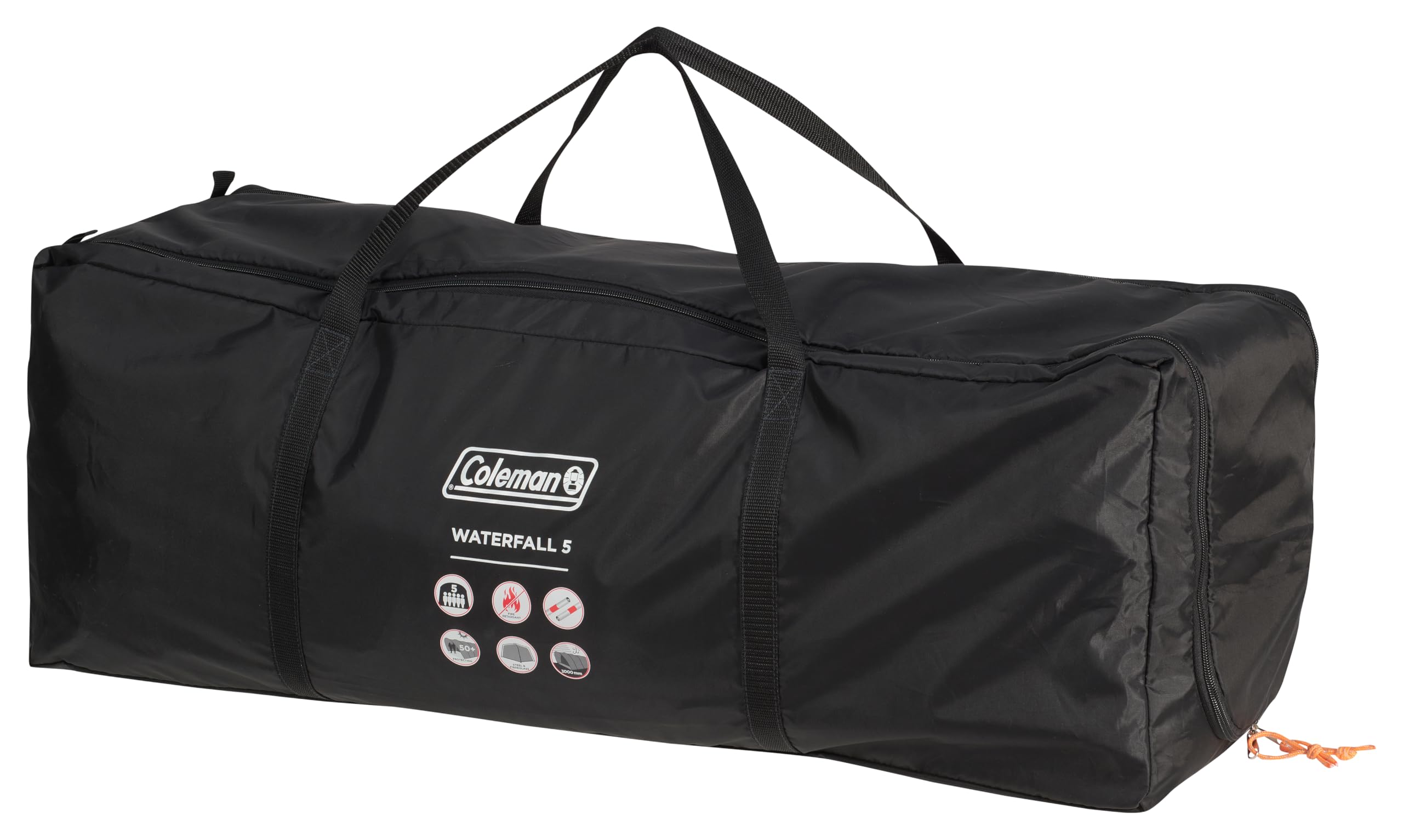 Coleman Waterfall 5 Family Tent | 5 Man Dome-Tunnel Hybrid Tent with Separate Living And Sleeping Area | Easy To Pitch | 5 Person Camping Tent | 3000mm Waterproof | with Sewn-in Groundsheet