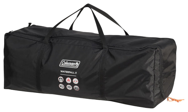 Coleman Waterfall 5 Family Tent | 5 Man Dome-Tunnel Hybrid Tent with Separate Living And Sleeping Area | Easy To Pitch | 5 Person Camping Tent | 3000mm Waterproof | with Sewn-in Groundsheet