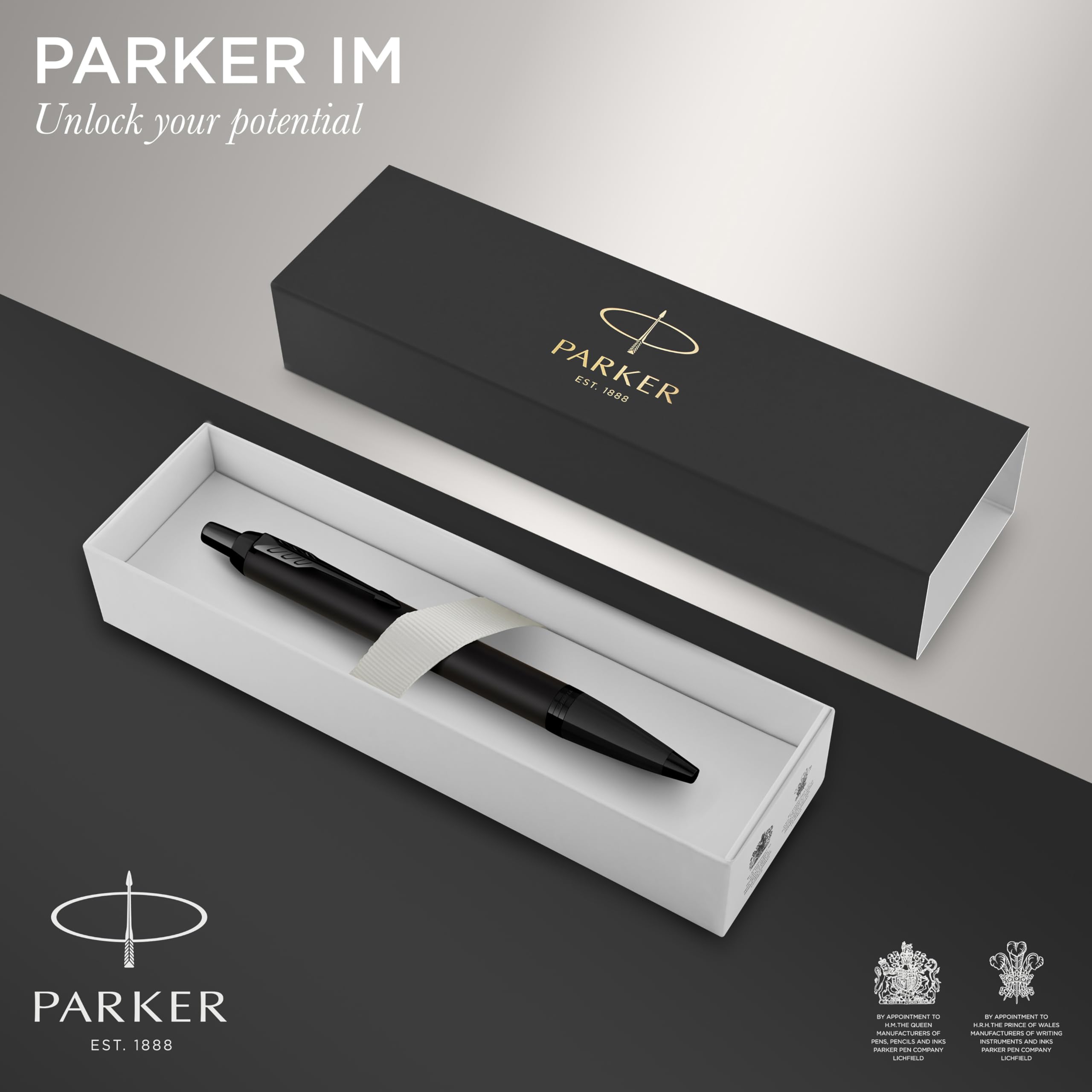 Parker IM Ballpoint Pen | Dark Espresso with Medium Point Blue Ink Refill | Gift Box
