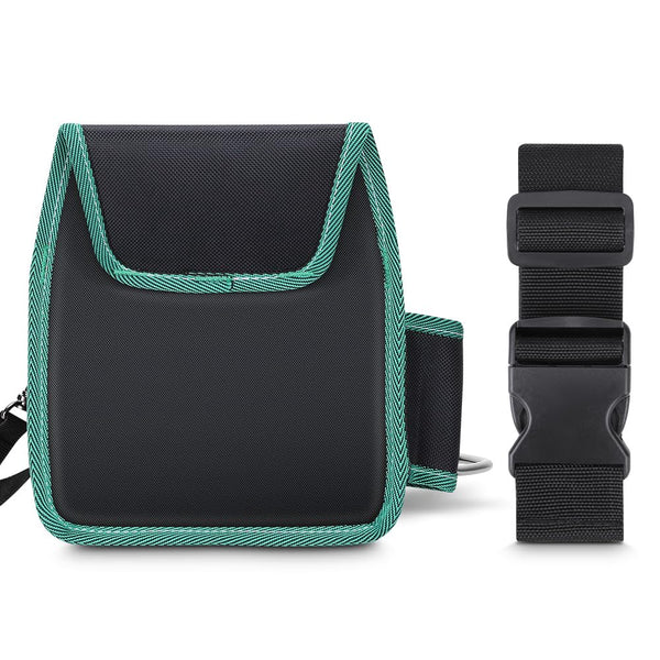 WINHUNT Tool Belt Pouch, Electrician Pouch 18 Pocket with Adjustable Nylon Belt 15x4x22cm Black (18 Pockets)