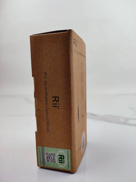 Rii RM200 Wireless Mouse,Rechargeable Gaming Mouse with USB Nano Receiver,5 Buttons for Casual Gaming, Notebook,PC,Computer Office Home Work