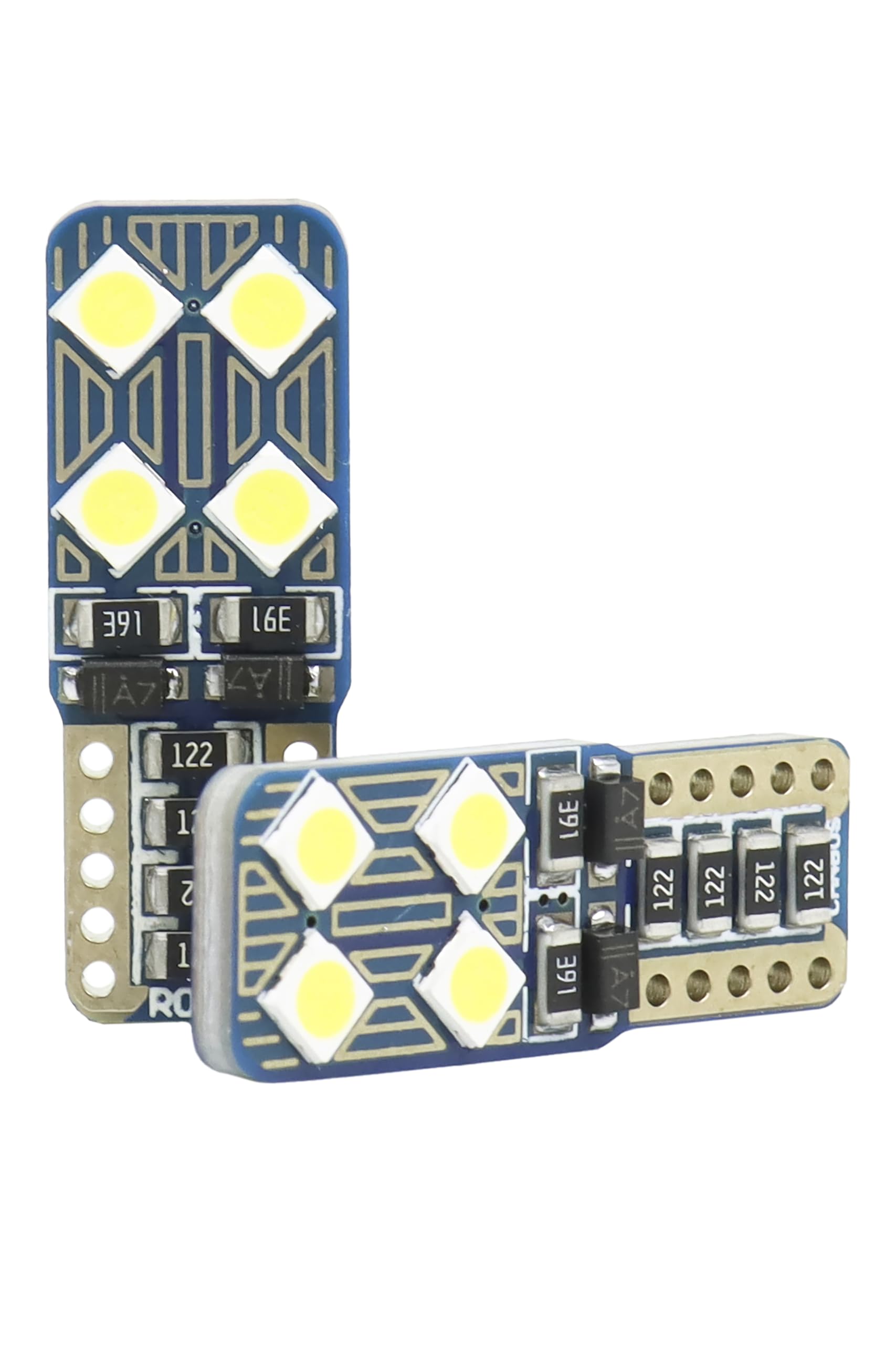 Superlite Set of 2 T10 Bulbs with 18 Leds from the Blue Series range. CanBus Technology and 6500K Colour Temperature. Ideal for Car and Truck.