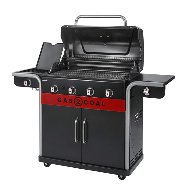 Char-Broil Gas2Coal 440 Hybrid Grill Gas Barbecue, Black