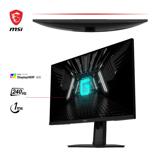 MSI G274F 27 Inch FHD Gaming Monitor - 1920 x 1080 Rapid IPS Panel, 180 Hz / 1ms, 134% sRGB Colour Gamut / G-SYNC Compatible- DP 1.2a, HDMI2.0 CEC