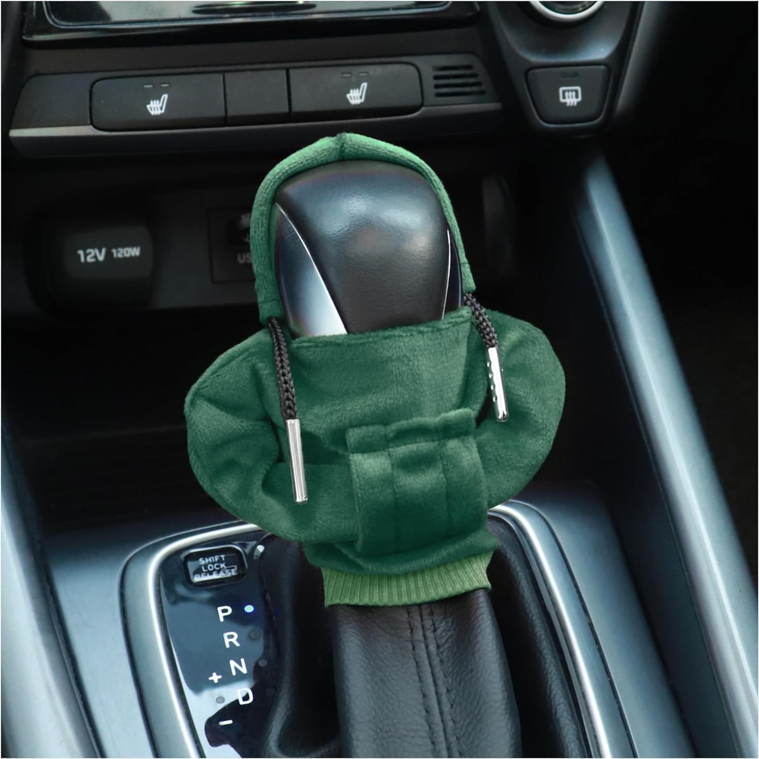 Car Gear Shift Cover,Vivid Gear Shift Knob Hoodie for Car Decorations & Protections,Universal Car Interior Accessories Stick Shift Cover Fits Car Truck SUV (Green)