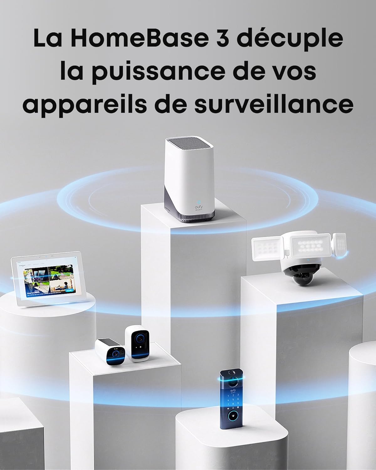 eufy Security S380 HomeBase (HomeBase 3),eufy Edge Security Center, Local Expandable Storage up to 16TB, Product Compatibility, Advanced Encryption, No Monthly Fee