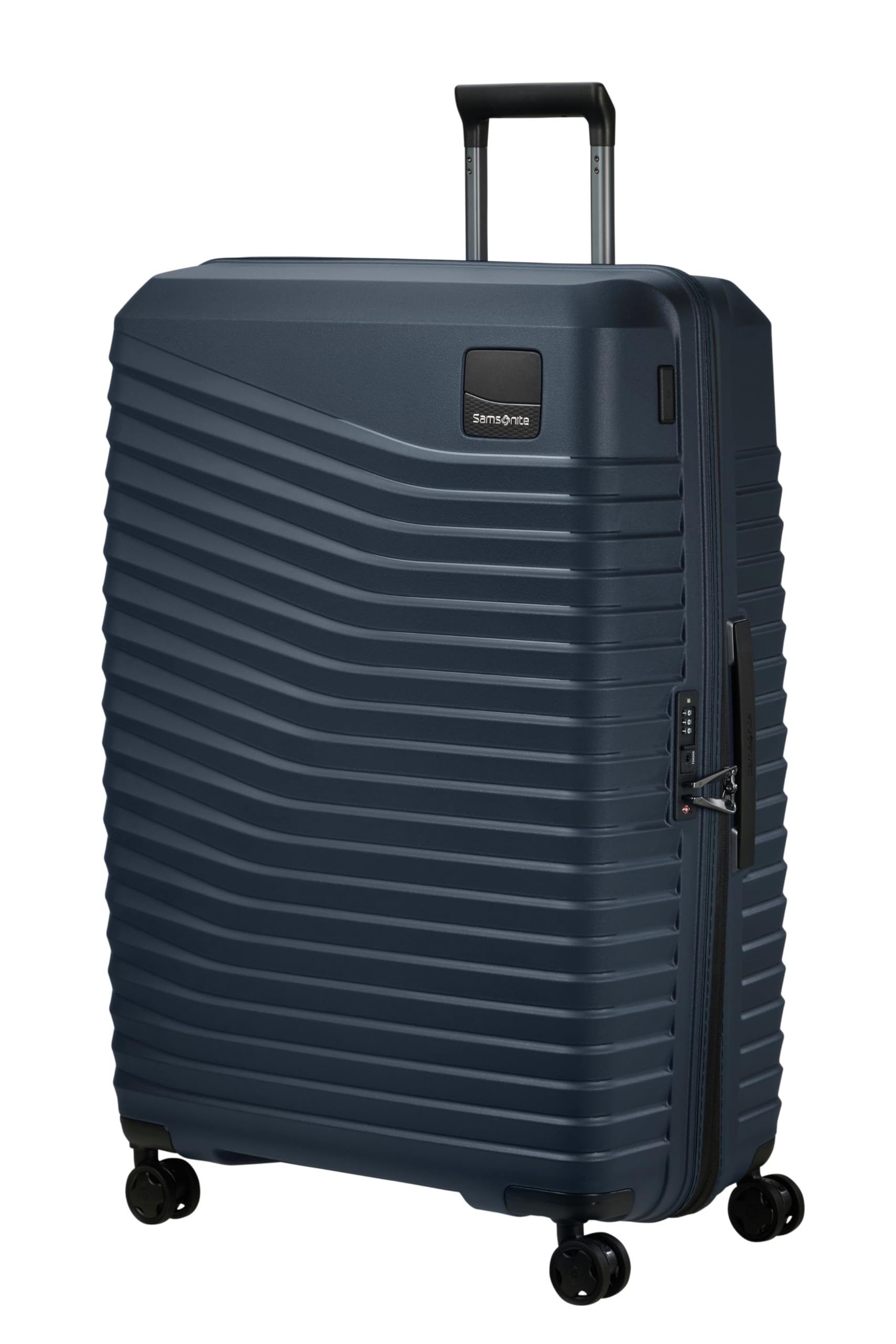 Samsonite Intuo - Spinner M, Expandable Suitcase, 69 cm, 79/87 l, Black (Black)