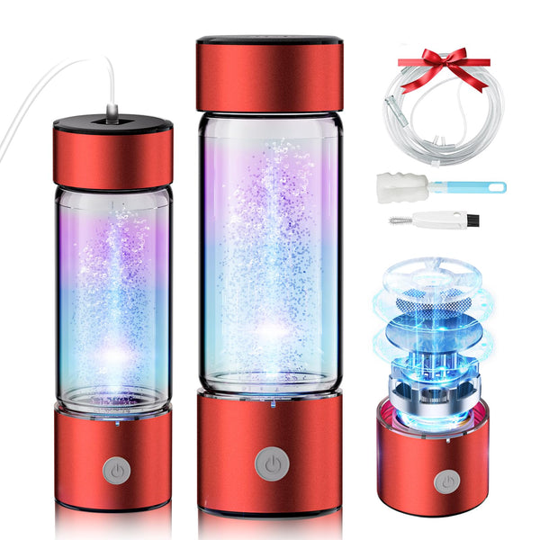 Upgrade 3-in-1 Hydrogen Water Bottle Generator - Industry TOP - 24-Hour Hydrogen Lock | 0 Chlorine & 0 Ozone | 100% Leak-Proof Seal, Hydrogen Water Bottle Generator