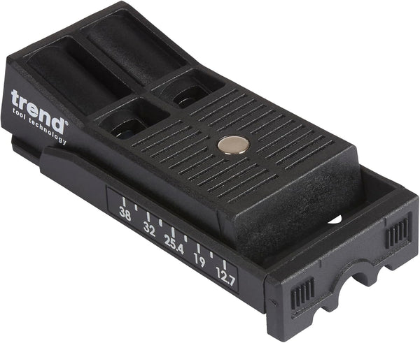 Trend Twin Pocket Hole Jig with HSS Drill Bit & Depth Setting Collar, Square Drive Bit & Pocket Hole Screws Selection, PH/JIG/C