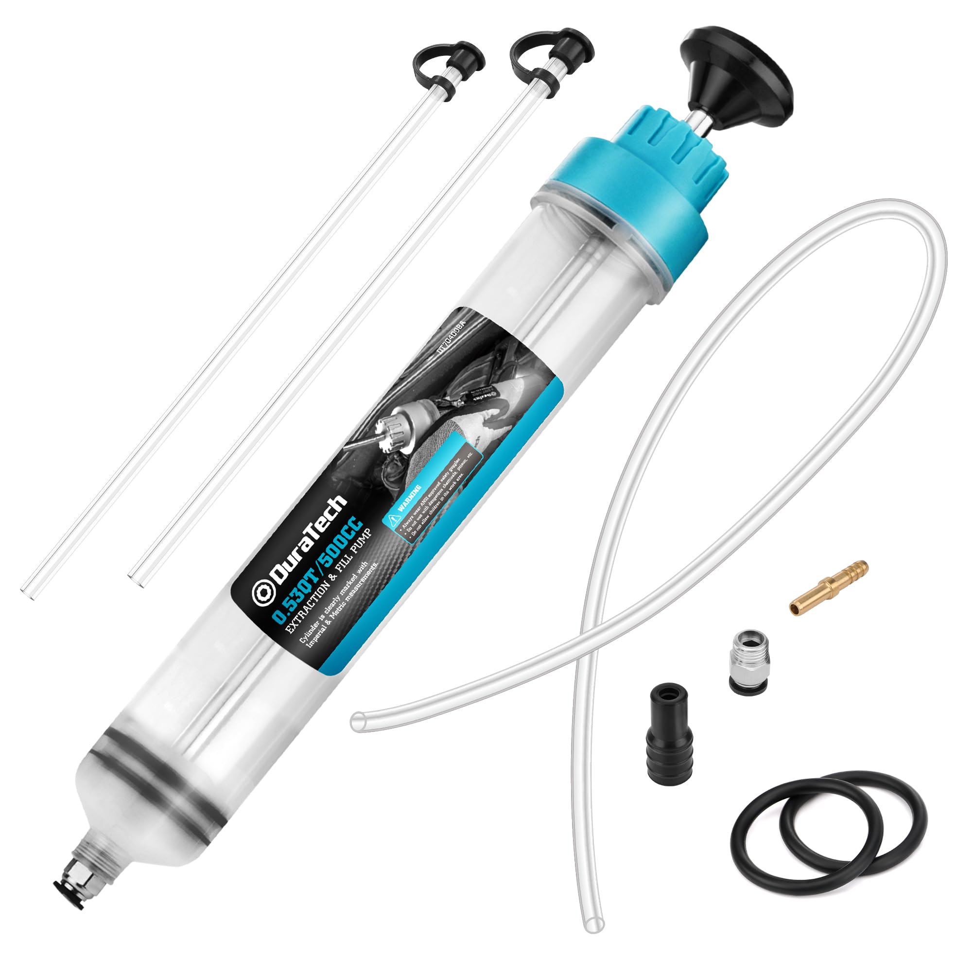 DURATECH 200cc Engine Oil Extractor Fluid Suction Pump| Keeps Engine Bay Clean with Oil Syringe | Oil Syringe and Fluid Extractor Change Engine Oil Efficiently | Suction Pump for Variety Applications