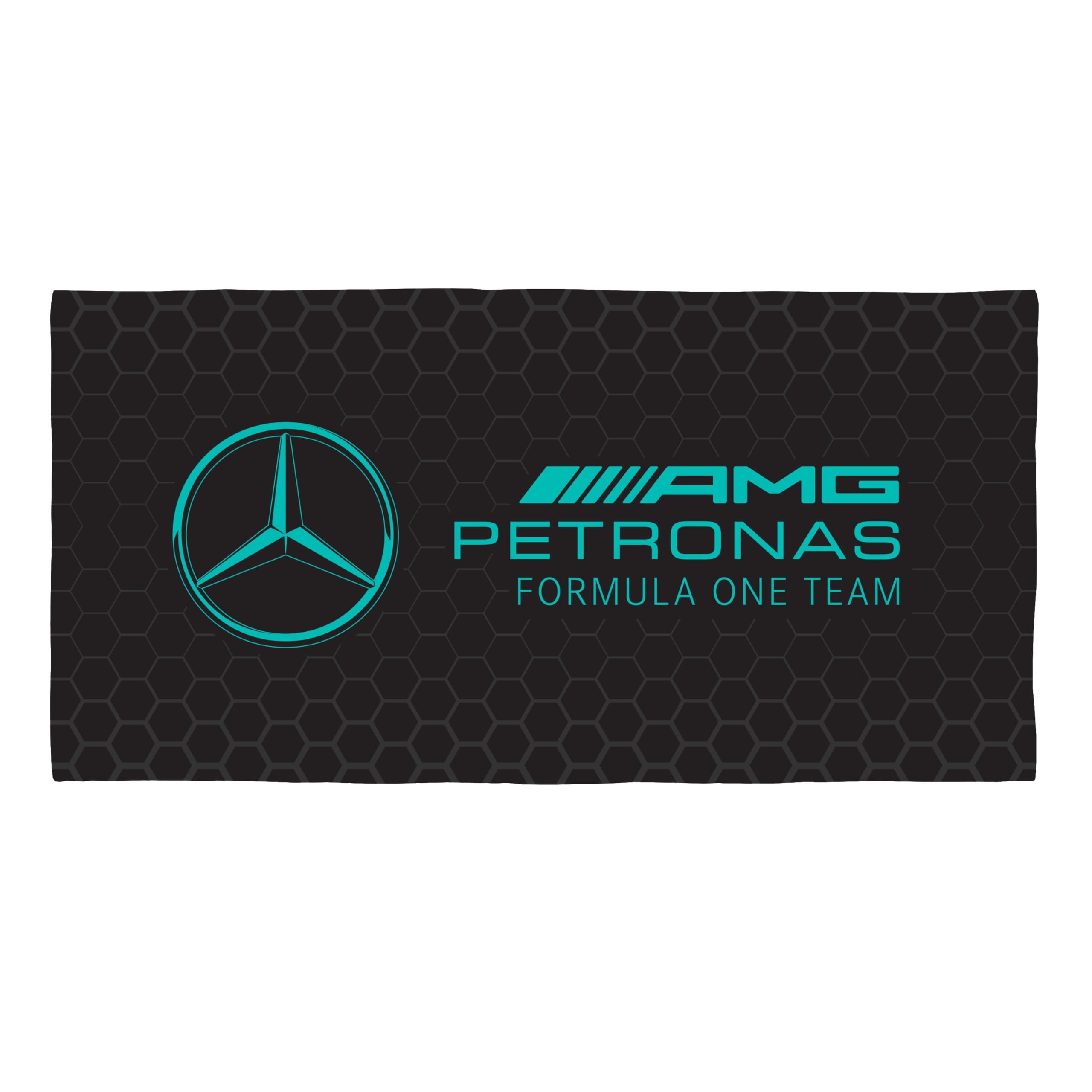 Character World Mercedes AMG Petronas Official Towel | Super Soft Feel, Formula One Design | Perfect The Home, Bath, Beach & Swimming Pool | One Size 75cm x 150cm | 100% Cotton