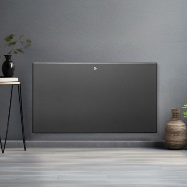 Futura 2000W Grey Electric Radiator Heaters for Home, Bathroom Safe Electric Heater Setback Timer Lot 20 & Advanced Thermostat Control Wall Mounted or Floor Standing Low Energy Panel Heater