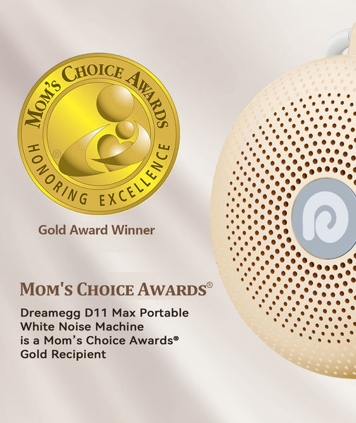 Dreamegg White Noise Machine, Portable Sound Machine Baby Features Powerful Battery, D11Max Sleep Aid Sound Machine for Baby Adults 21 Soothing Sounds for Sleeping Nursery Travel Gift USB Rechargeable