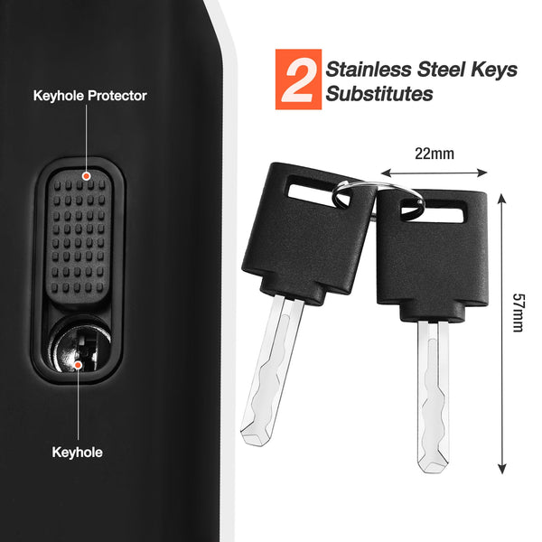 ValueMax Bike Lock, High Security Bike U Lock 17mm, with Sturdy Mounting Bracket and Keys, D Cycling Lock for Bicycles/Motorcycles/Scooters/Collapsible Doors