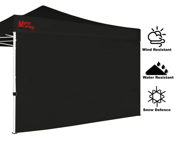 MASTERCANOPY Instant Gazebo Sidewall Panels Sunwall for 3x3M Pop Up Gazebo,1 Piece,Black