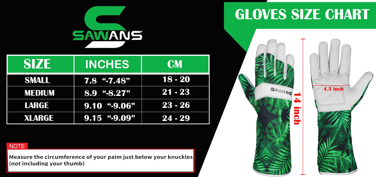 Leather Gardening Gloves Ladies Men/Women Short & Long Forearm Protection Thorn Proof Breathable Spandex Goatskin Leather Rose Pruning Garden Safety Work Gloves, Best Garden Gifts (Long Gloves, M)