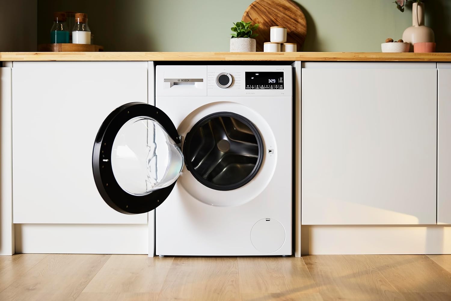 Bosch WGG24400GB Series 6, Free-Standing Washing Machine, Front Loader, A Rated, 1400 rpm, Iron Assist, Speed Programme, 9 kg, White