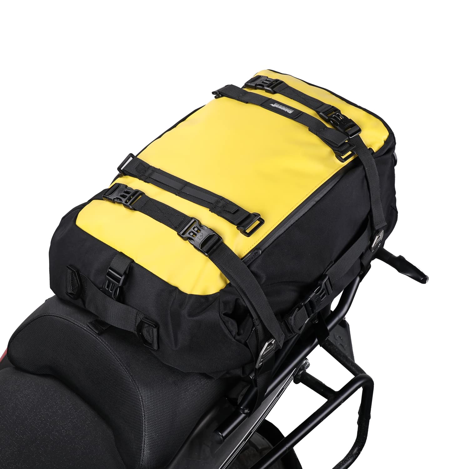 Motorcycle Pannier Bag 10/20/30L Waterproof Rear Rack Trunk Motorcycle Rear Seat Tail Package Multifunctional Motorbike Saddle Bag Black 10L