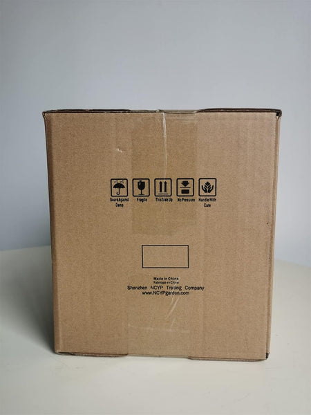 NCYP Geometric Glass Terrarium for Succulent - 17.5x17.5x15 cm Small Ball Shape Glass Display Planter Pot - Wedding Tabletop Centerpiece - Indoor Brass Decor, Gold (No Plants)