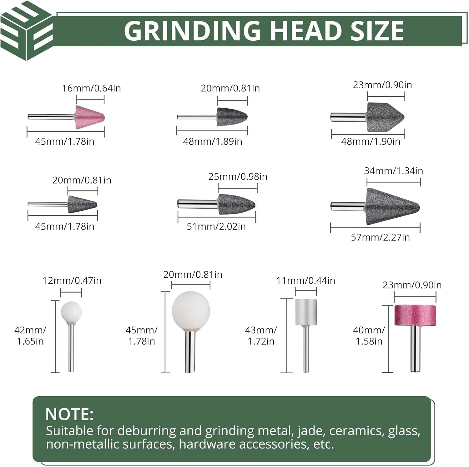 EYPINS Pneumatic Mini Air Die Grinder 1/4" & 1/8" - 25000RPM High-Speed Straight Grinding Tool with Safety Lock, Grinding Stones Kit for Metal, Wood, Plastic Polishing, Grinding & Rust Removal