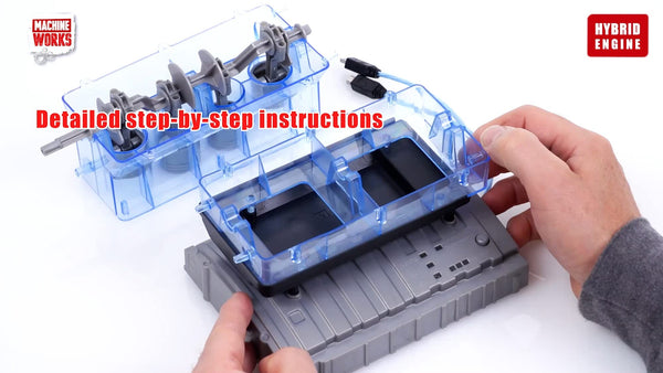 Machine Works Build Your Own Porsche 911 Boxer Engine Toy - Replica Model Building Kit - Features Sounds and Illumination, 280+ Pieces, 10+ Years