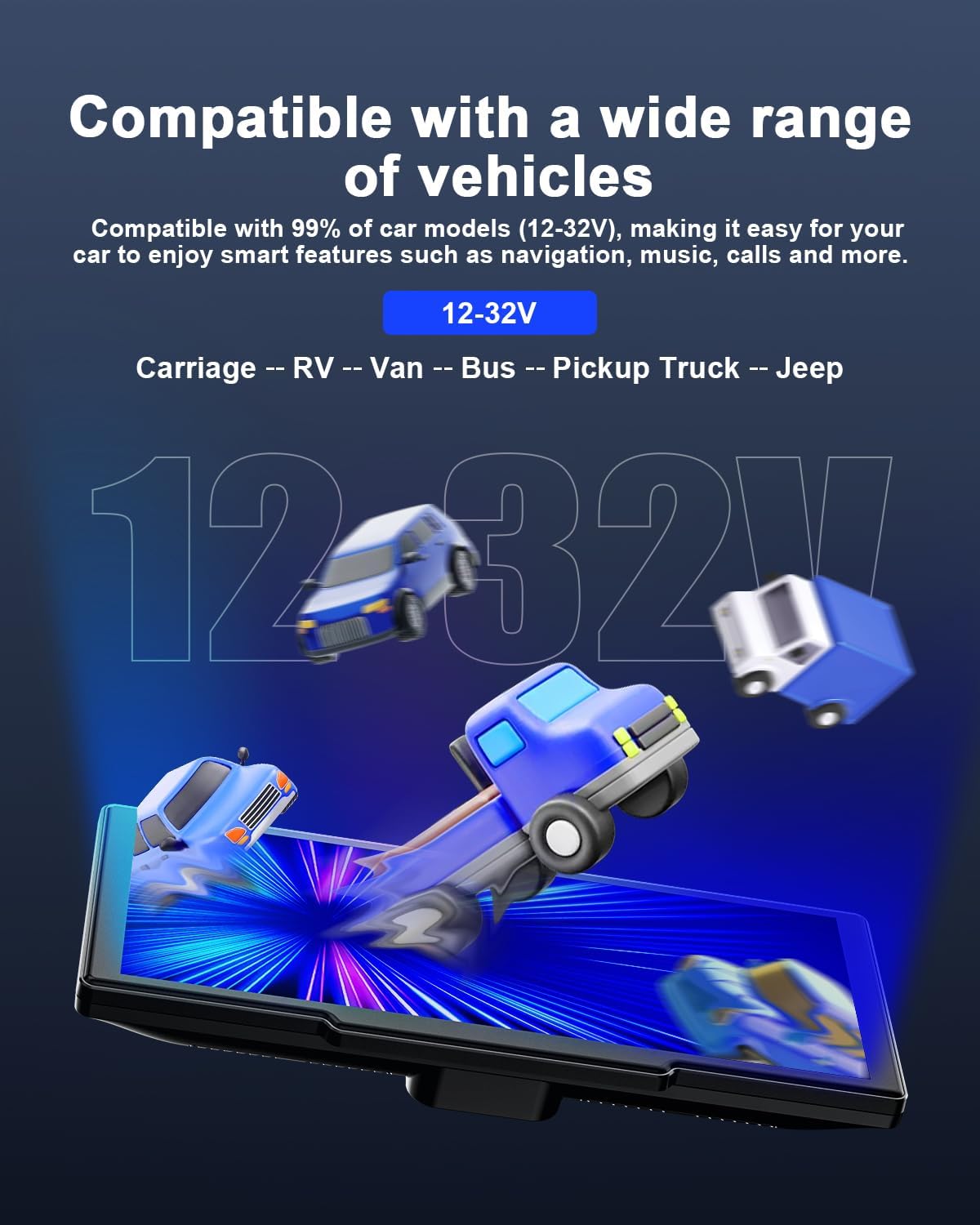 Avylet 8.1" Wireless Car Stereo for Apple Carplay & Android Auto, Portable Carplay Screen for Car, Reversing Backup Camera, OTA Upgrade, GPS Navigation/Voice Control/Mirror Link/Bluetooth/AUX/FM