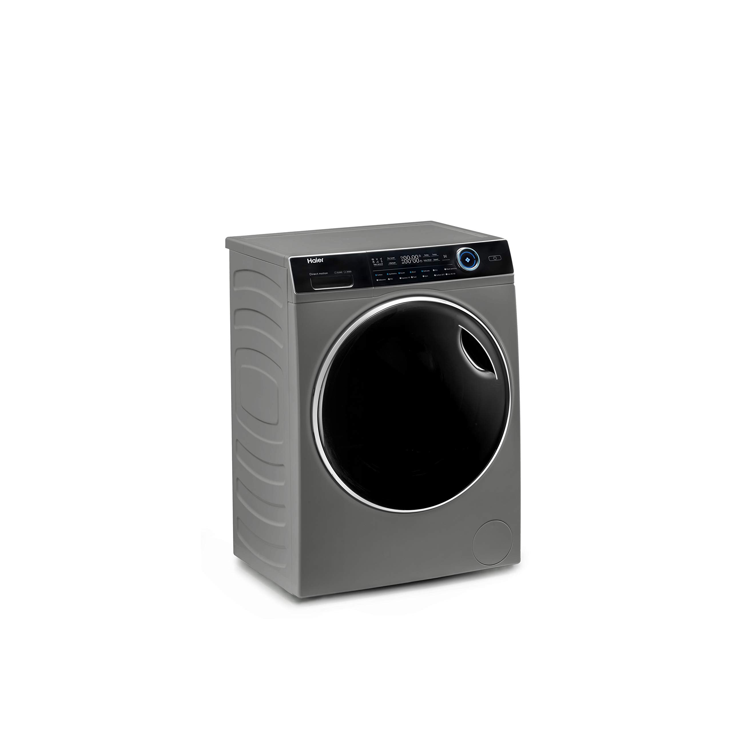 Haier I-Pro Series 7 Plus HWD100-BD14979NU1 Freestanding Washer Dryer, Max. cotton filling capacity 10 kg, 1400 RPM, Direct Motion Motor, Anti-Bacterial Treatment, White, 60x62x85 cm