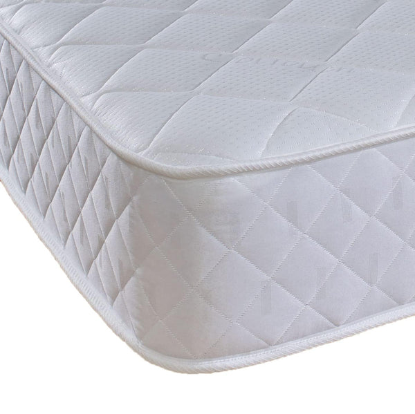 eXtreme comfort ltd Cooltouch Plus Diamond Essentials Foam Free Pinna-Coil Bonnell Innerspring Maximum Value Mattress Plush Feel, White, 18cms Deep,