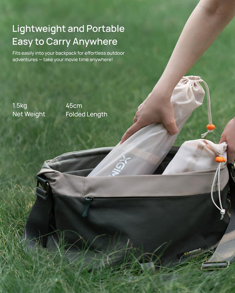 XGIMI Elfin Flip 1080P Projector, Licensed Netflix, Build-in Adjustable Stand, Lightweight and Compact Design, 400 ISO Lumens, Screen Adaption, 2 x 3W Speakers, WiFi, Bluetooth, Screen Mirroring