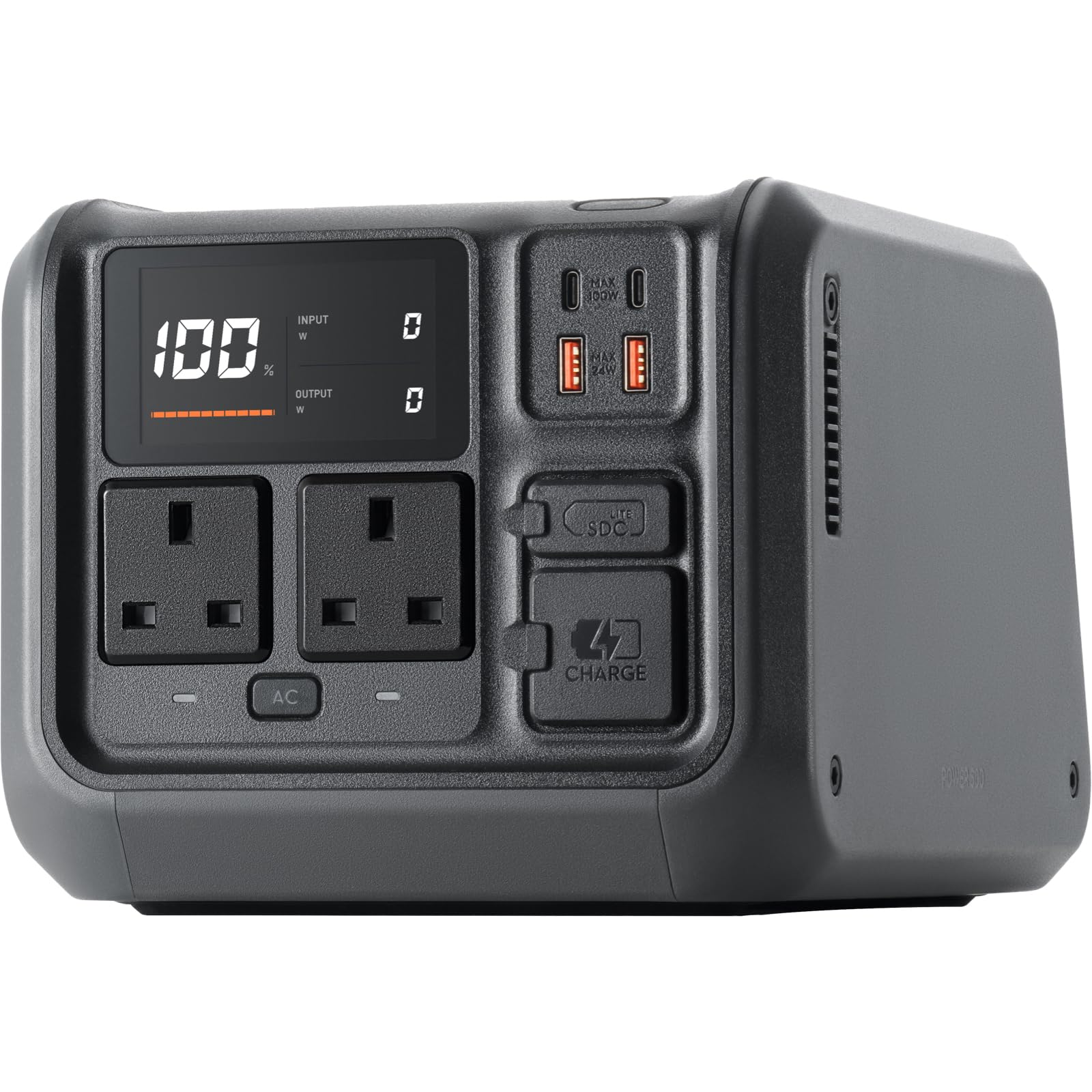 DJI Power 500 Portable Power Station, 512Wh LFP (LiFePO4) Battery, 70-Minute Fast Charging, 1000W Max Output, Power Generator for Home, Camping & RVs, Off-grid, Power Outage