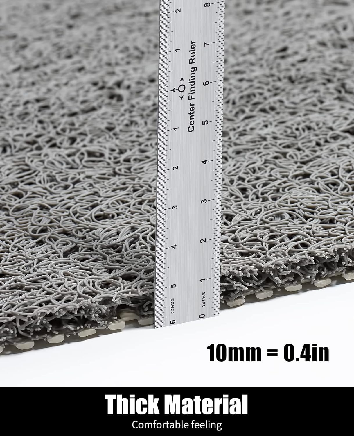 Loofah Mats for Shower, Non Slip Soft Textured Bath, Bathtub Mat with Drain, Phthalate Free, Quick Drying, Soft Comfort Bathroom Mats for Wet Areas