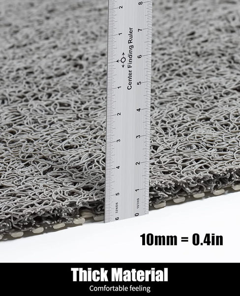 Loofah Mats for Shower, Non Slip Soft Textured Bath, Bathtub Mat with Drain, Phthalate Free, Quick Drying, Soft Comfort Bathroom Mats for Wet Areas